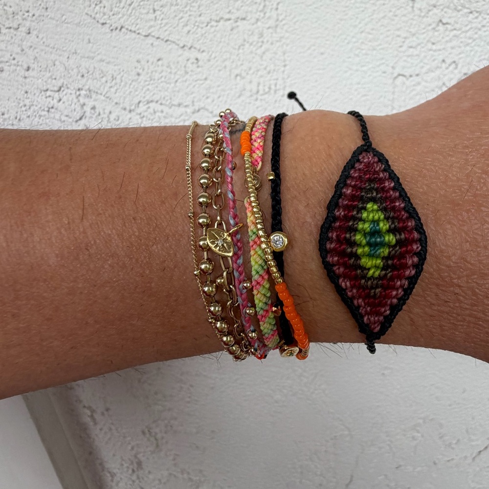 Evil eye friendship bracelet